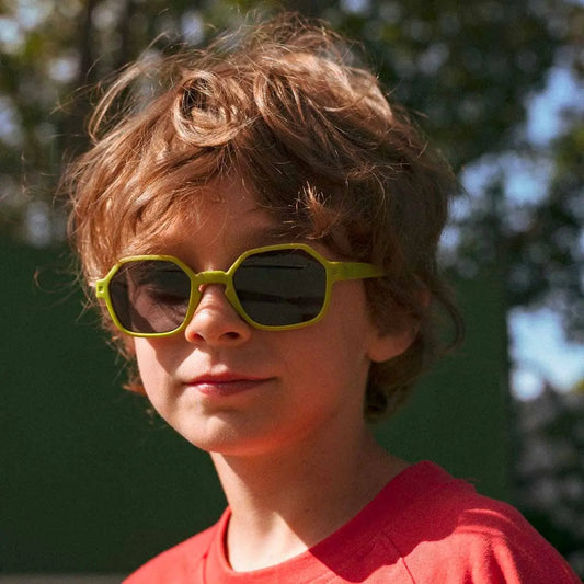 lunettes de soleil hexagonale enfant olive