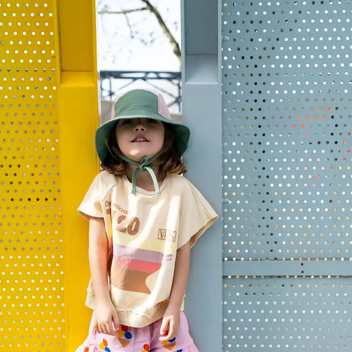 bob anti-uv bébé camper hat multicolore