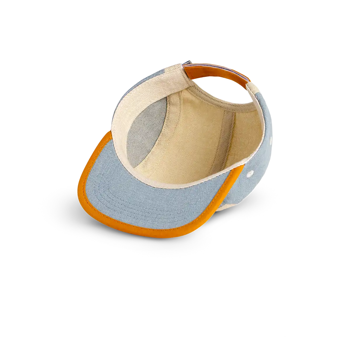 packshot casquette anti-uv enfant bébé casquette sun denim