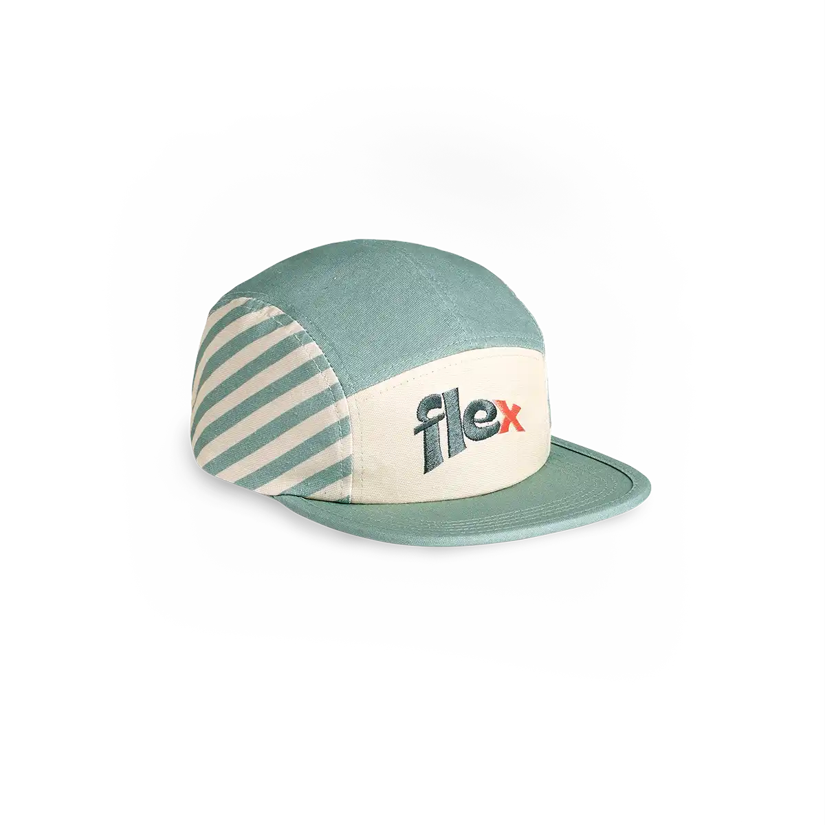 packshot casquette anti-uv enfant bébé casquette rayée sauge