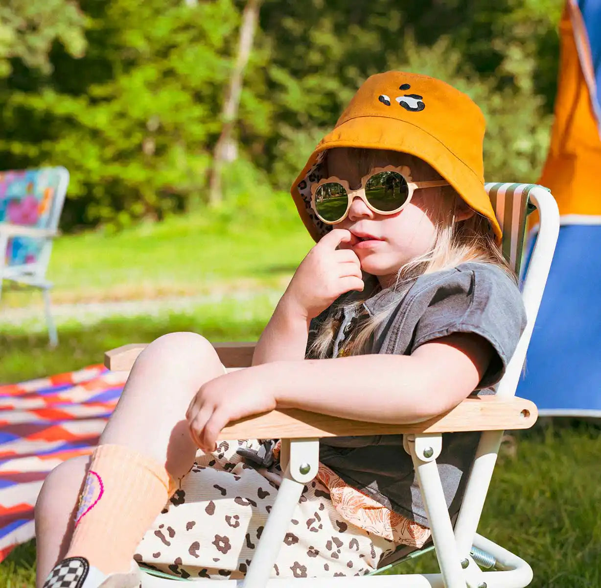 bob anti-uv enfant bébé bob réversible leopard