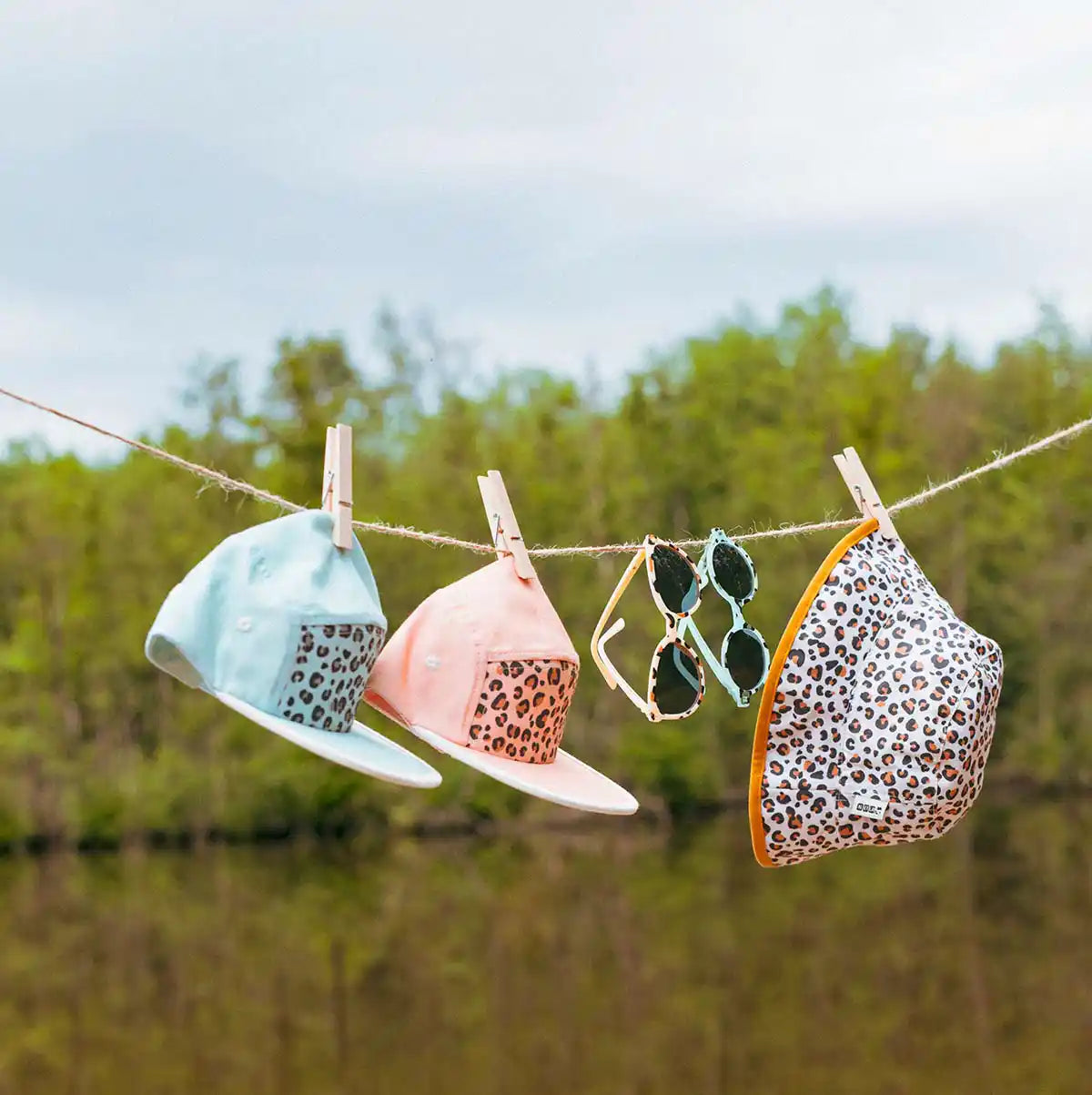 lunettes et chapeaux junior léopard