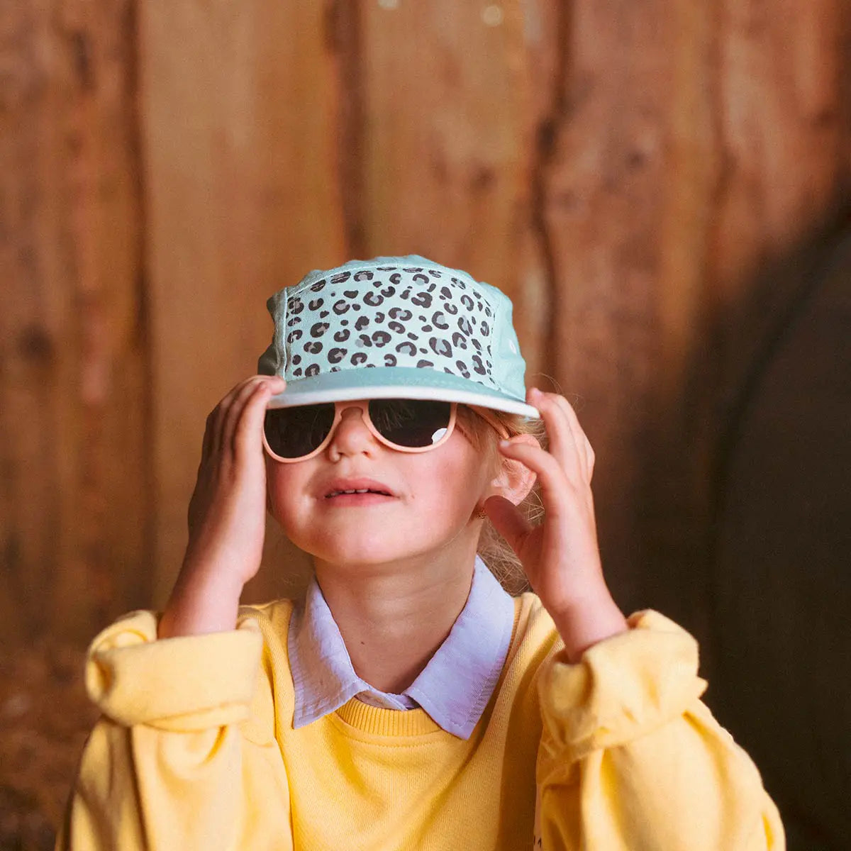 casquette anti-uv enfant bébé casquette léopard vert