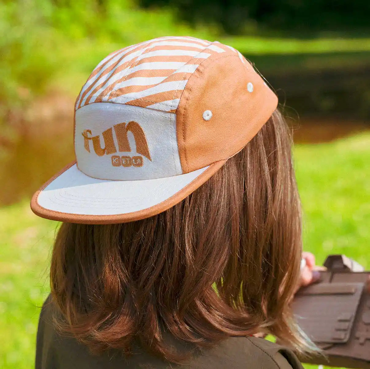 casquette anti-uv enfant bébé casquette rayée sable