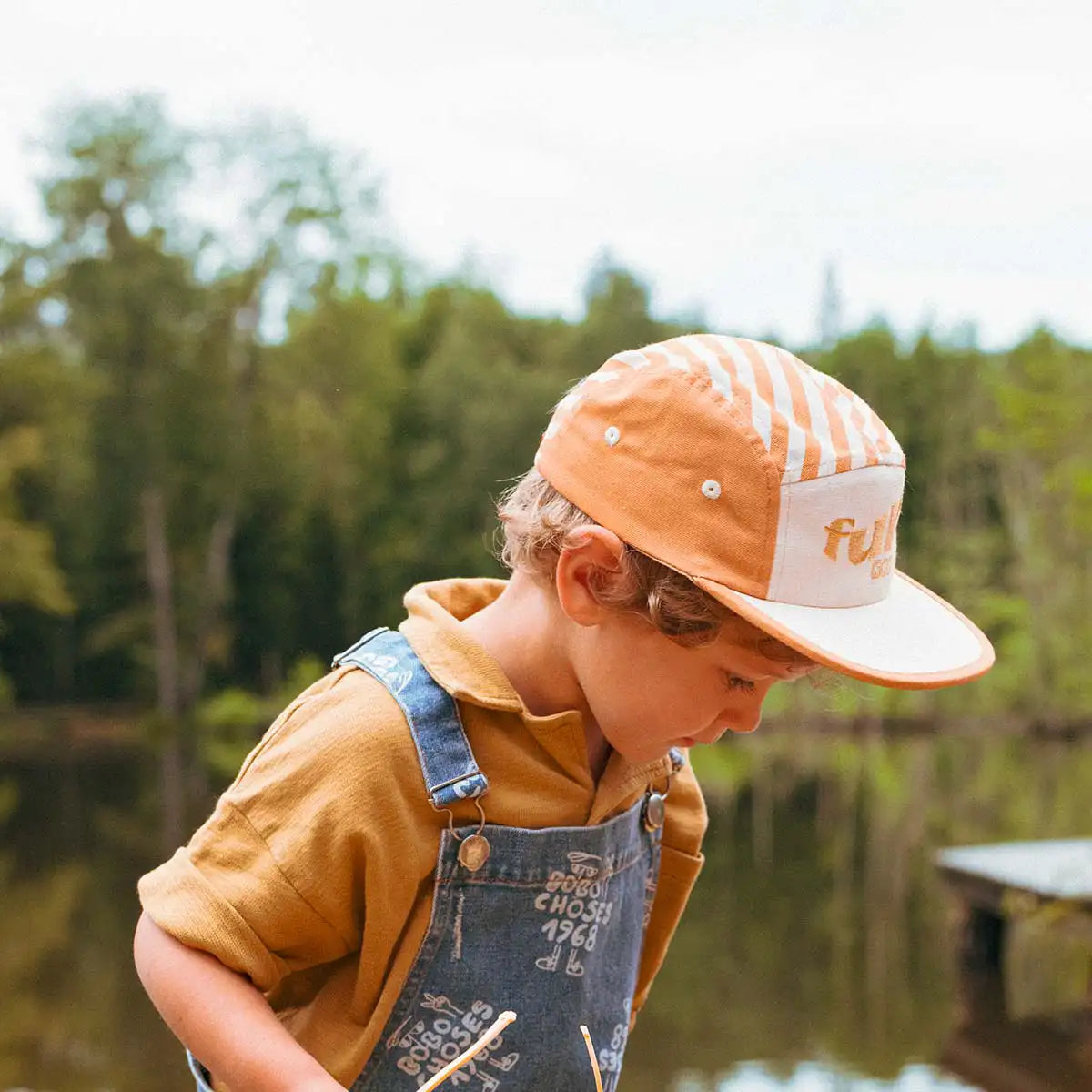 casquette anti-uv enfant bébé casquette rayée sable