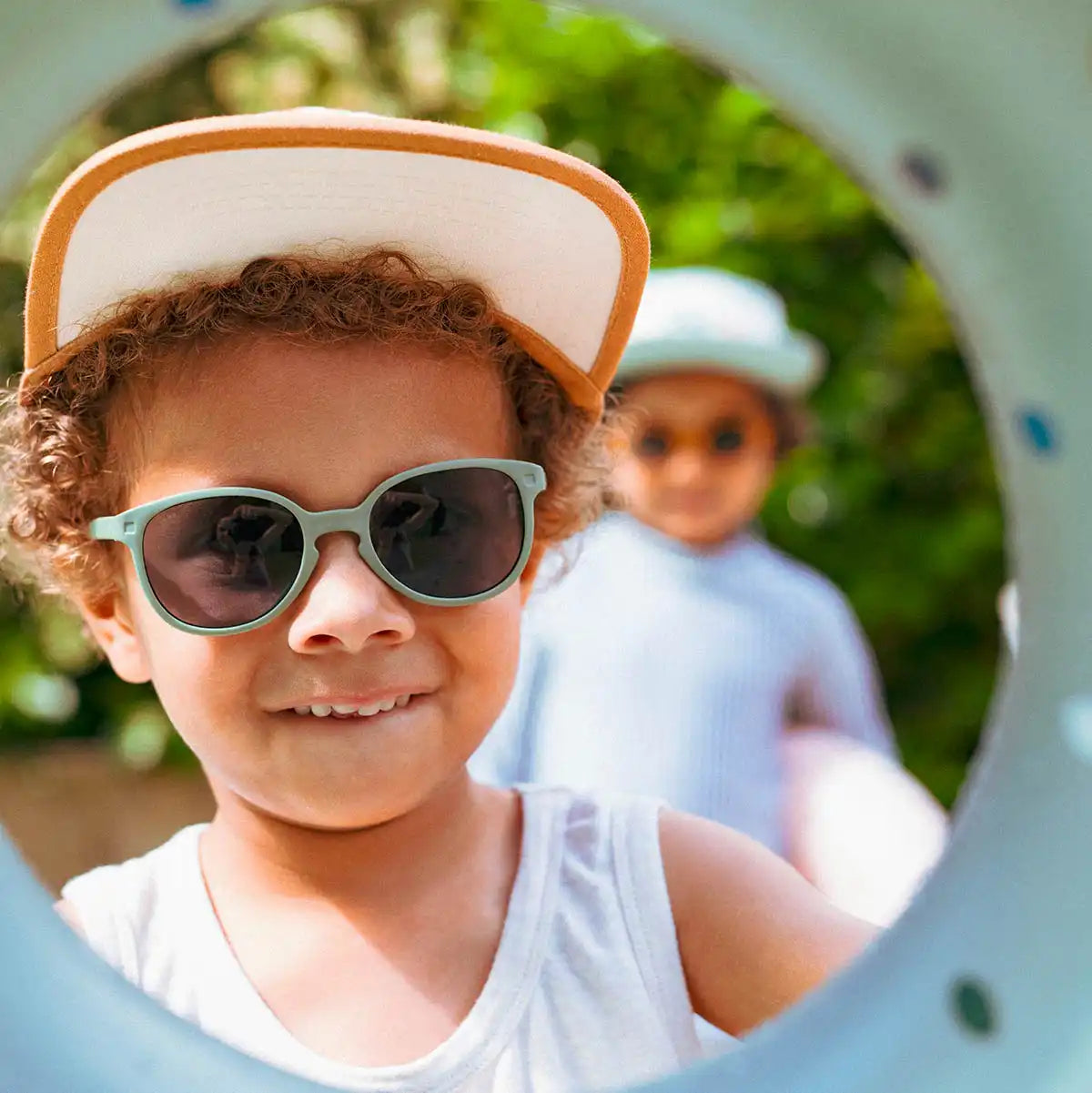 casquette anti-uv enfant bébé casquette rayée sable