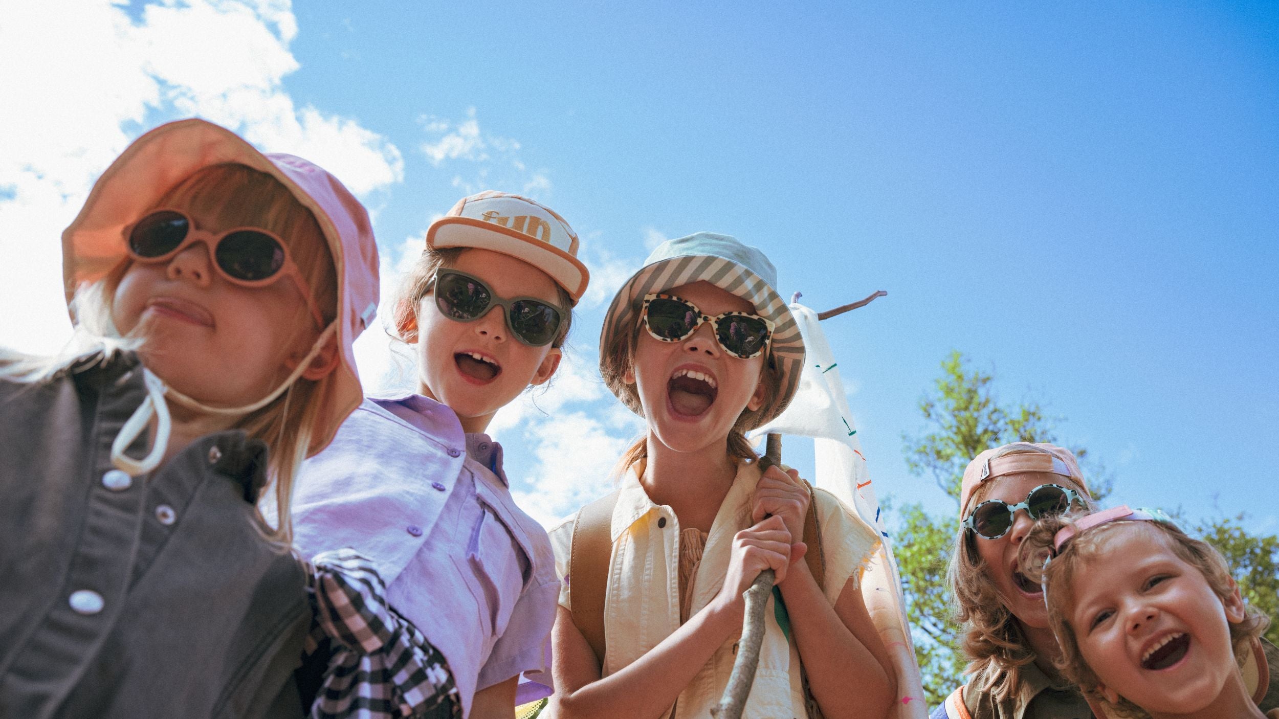 Protection UV Plage Piscine Chapeau Soleil Happy Cherry Anti-UV