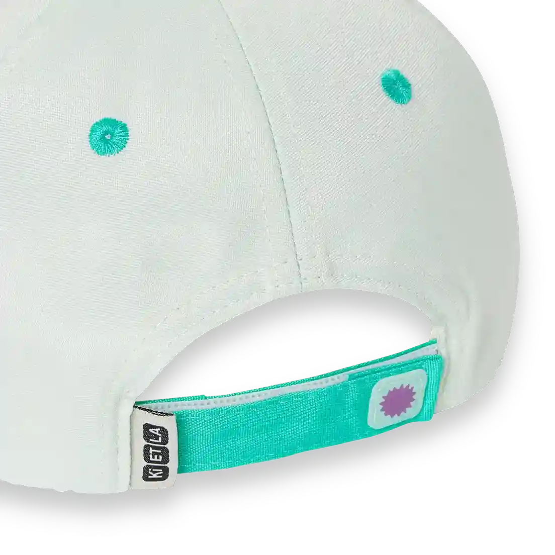 packshot casquette enfant baseball vert personnalisable