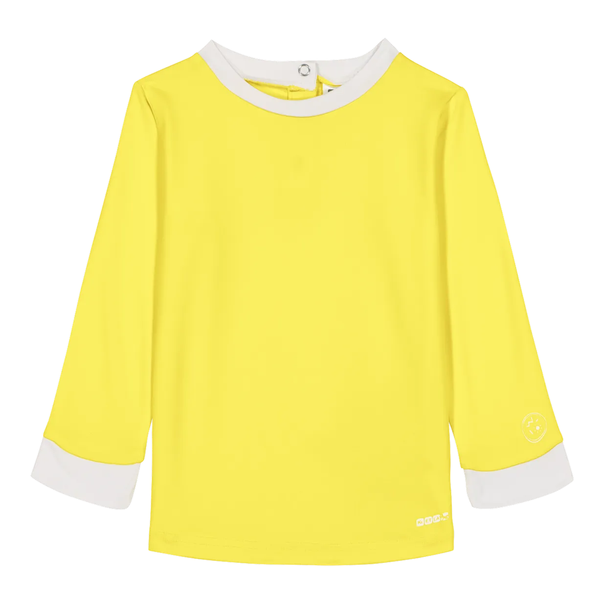 packshot t-shirt anti-uv jaune pour enfant
