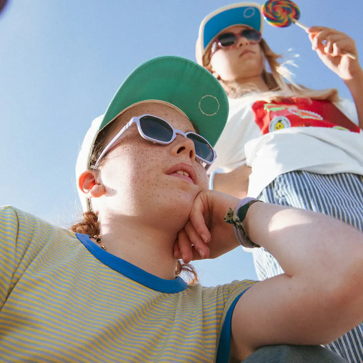 lunettes de soleil hexagonale enfant lavande