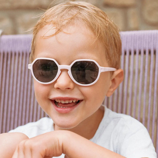 lunettes de soleil enfant oozz rose pale