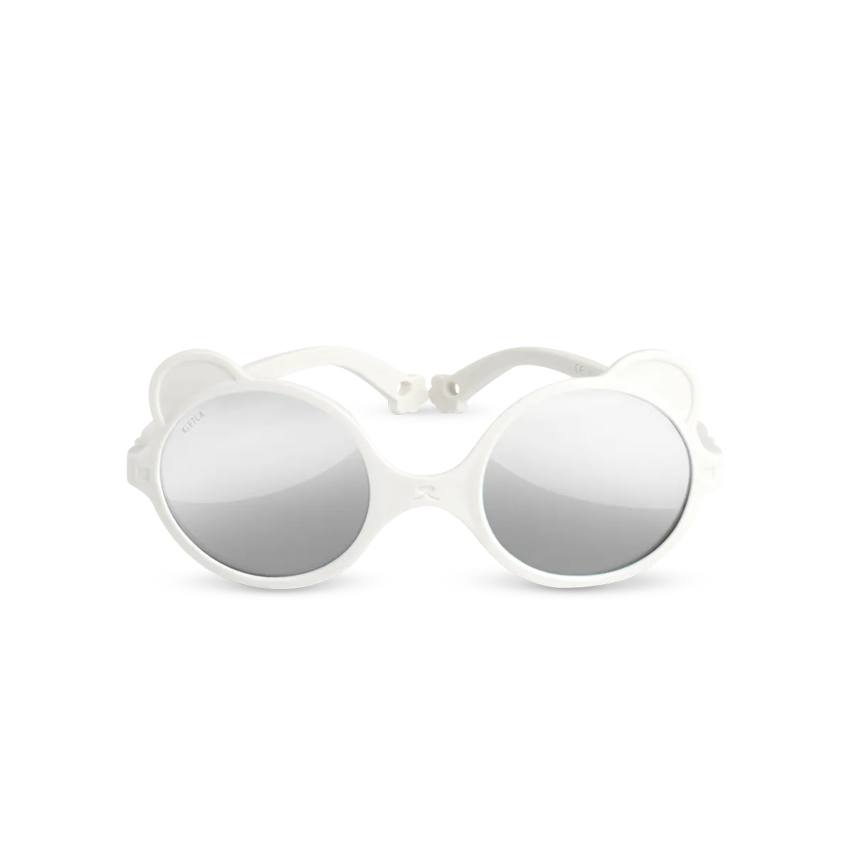packshot lunettes de soleil bébé enfant ourson blanc elysée