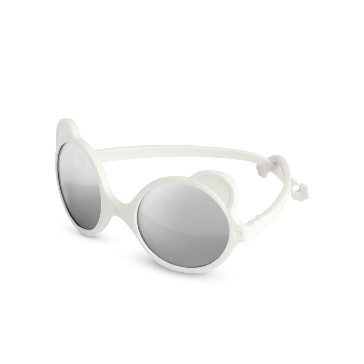 packshot lunettes de soleil bébé enfant ourson blanc elysée