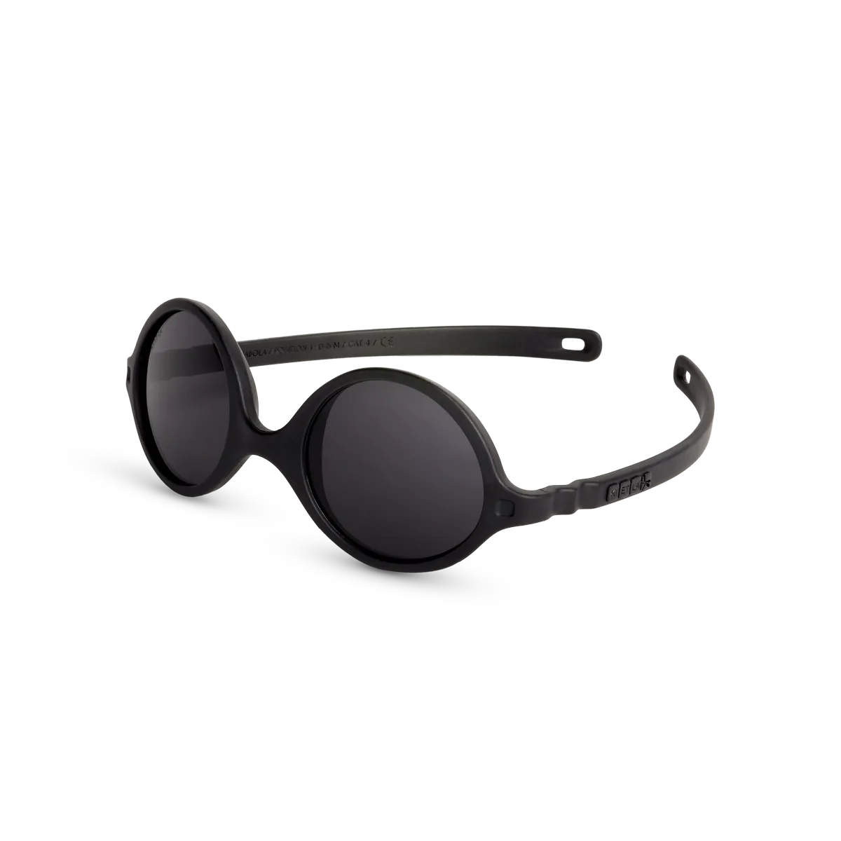 packshot lunettes de soleil bébé diabola noire