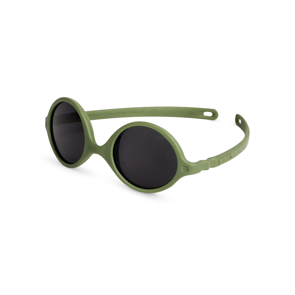 packshot lunettes de soleil bébé diabola kaki