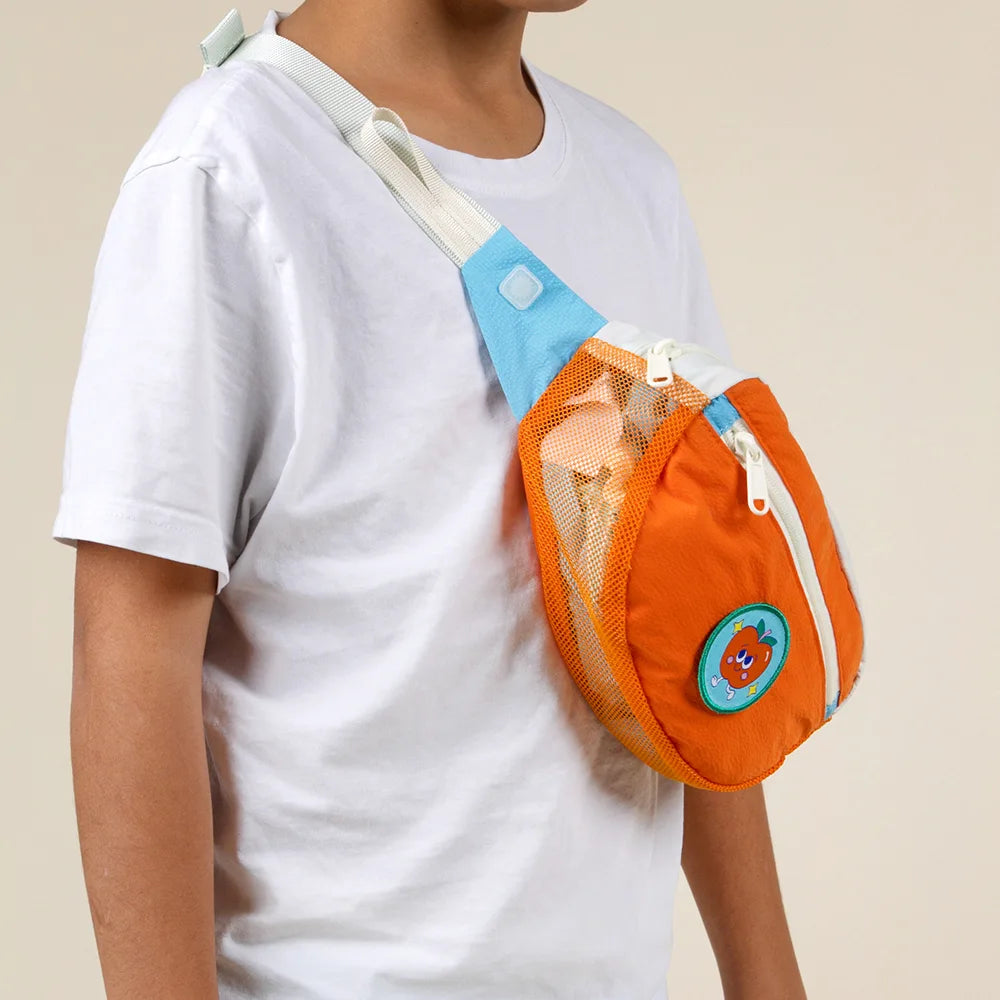 sac banane orange patch velcro chachapop
