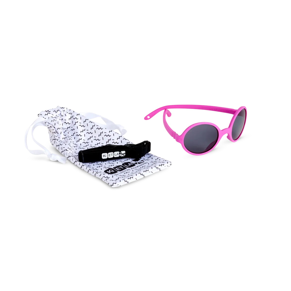 packshot lunettes de soleil enfant rozz fushia