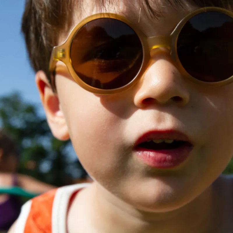lunettes de soleil enfant bébé woam brun ambré