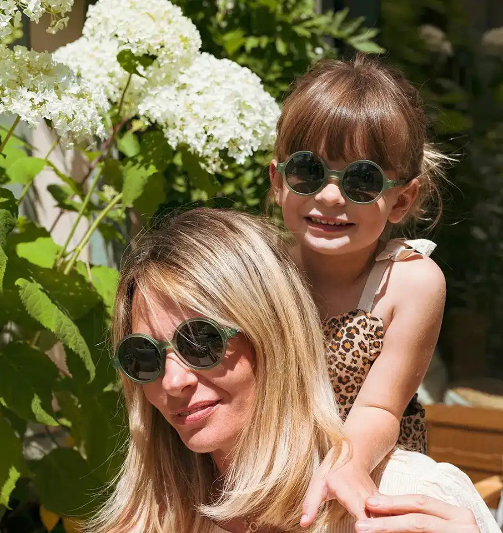lunettes de soleil enfant bébé woam vert bouteille