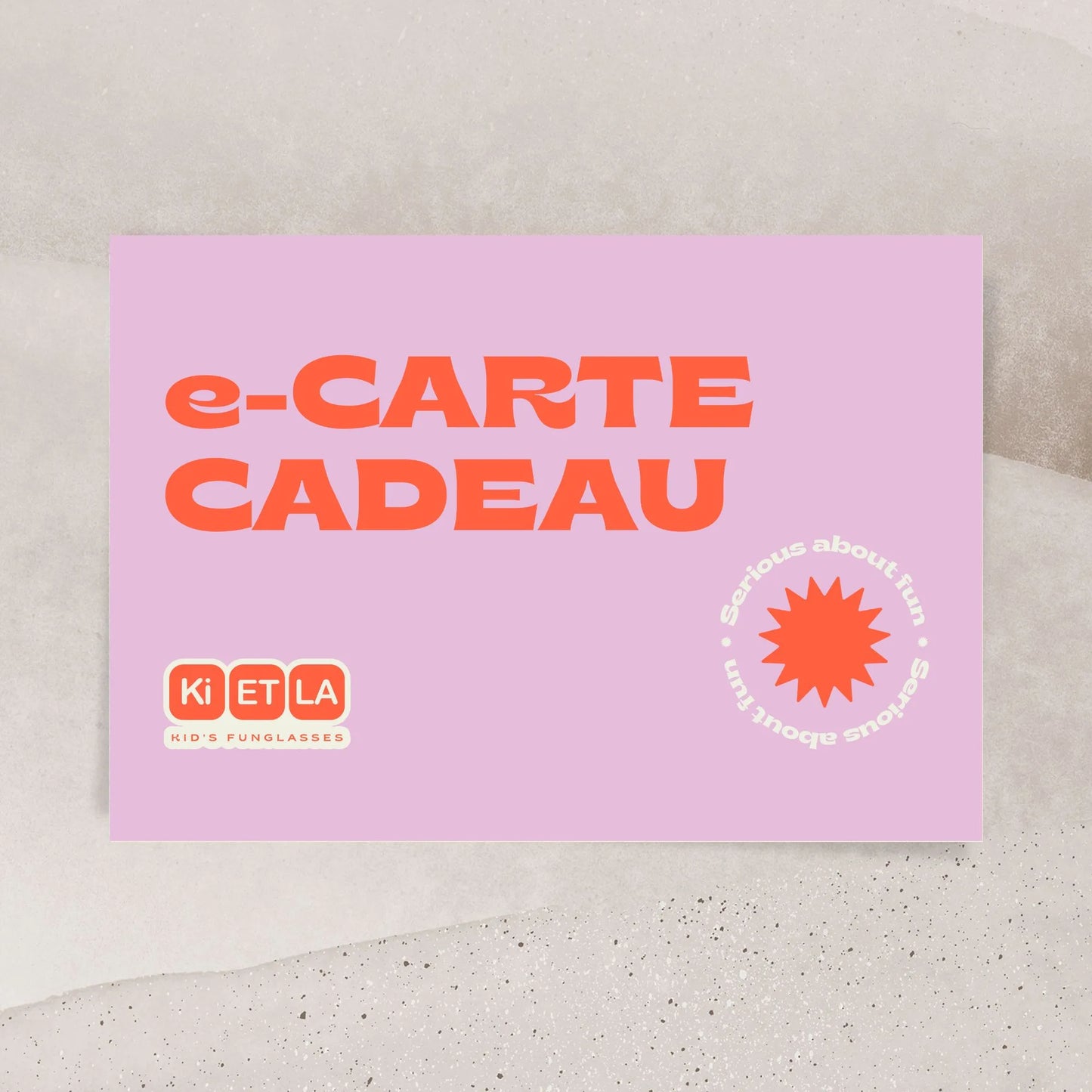 E-carte cadeau