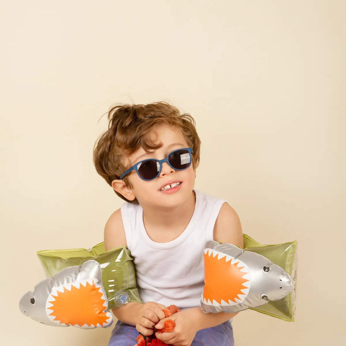 lunettes de soleil enfant bébé wazz bleu denim