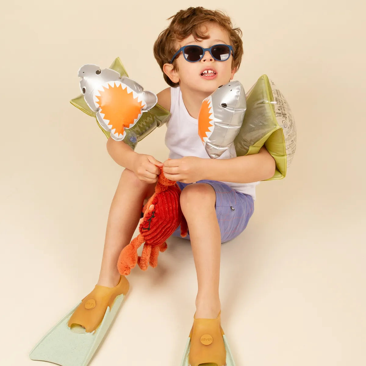 lunettes de soleil enfant bébé wazz bleu denim