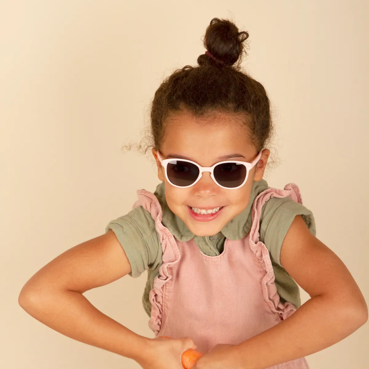 lunettes de soleil enfant bébé wazz rose pâle