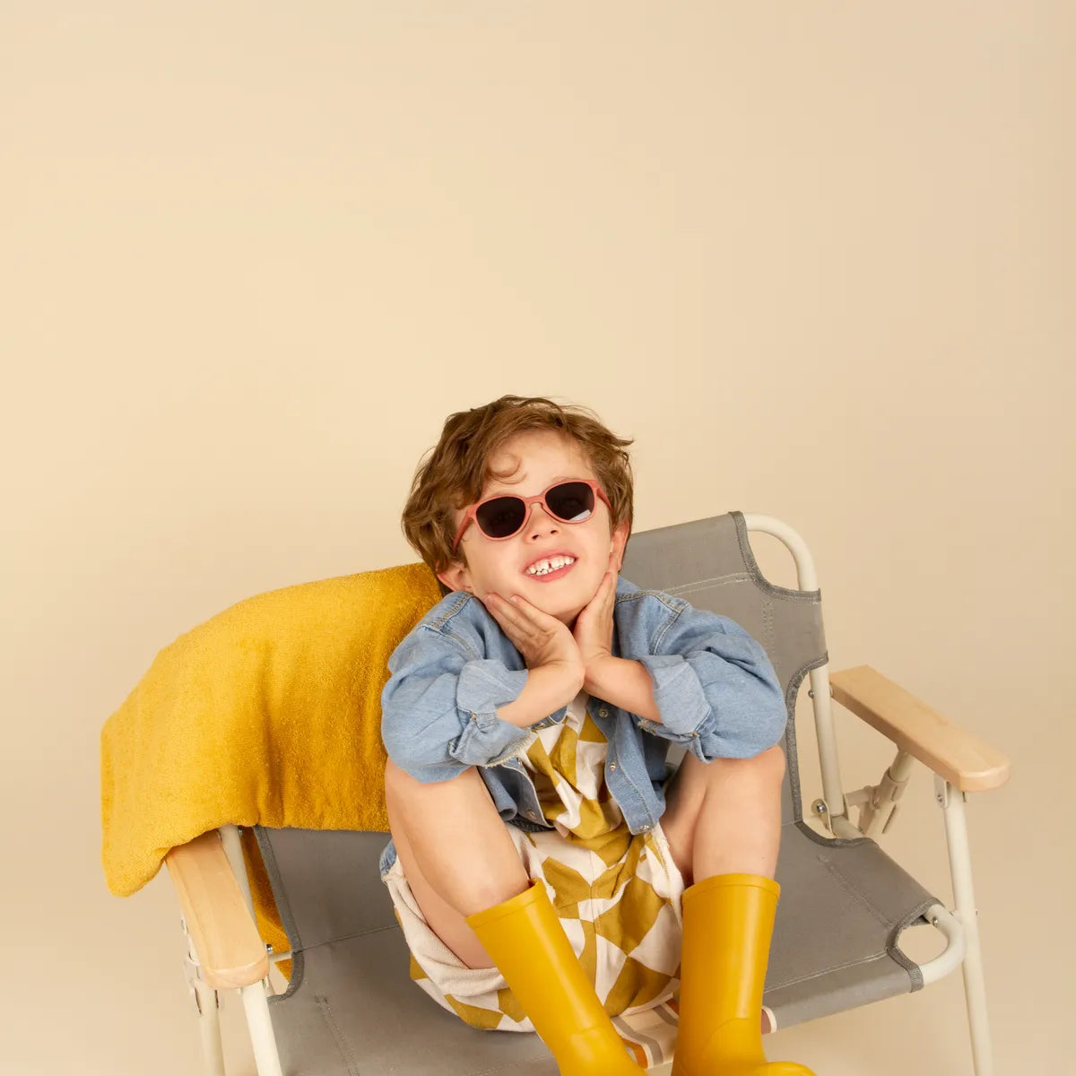 lunettes de soleil enfant bébé wazz terracotta
