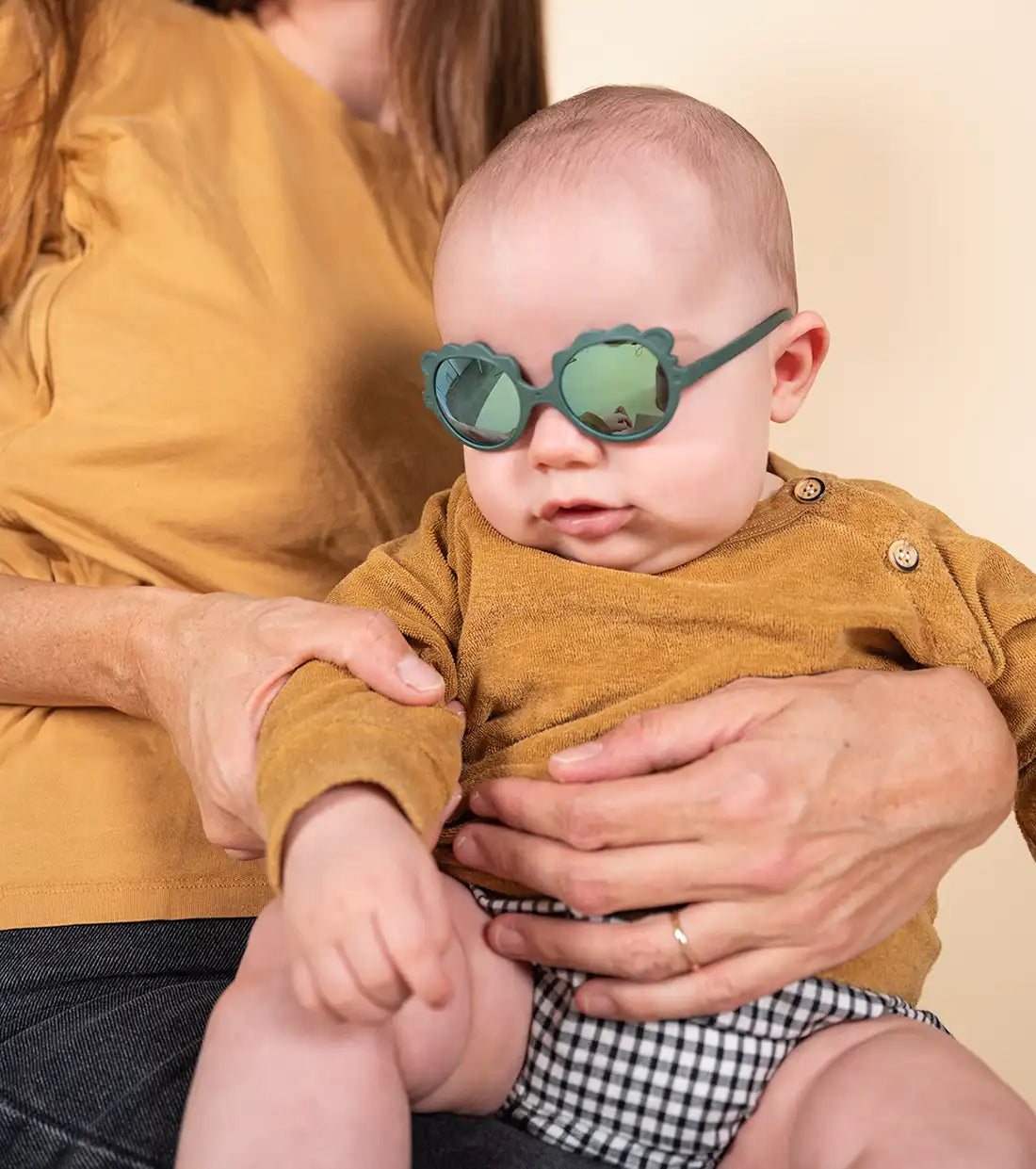 lunettes de soleil bébé enfant lion vert