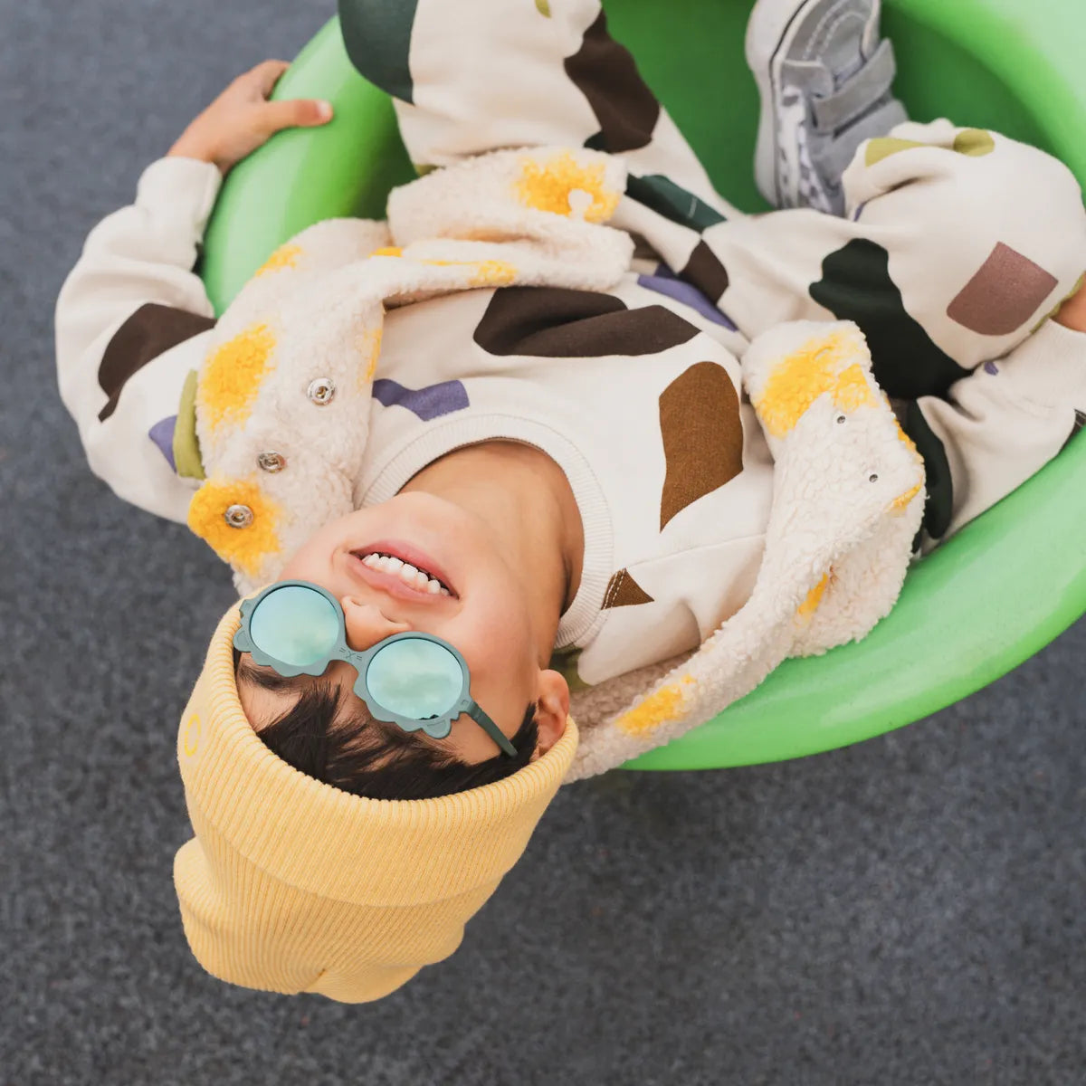 lunettes de soleil bébé enfant lion vert