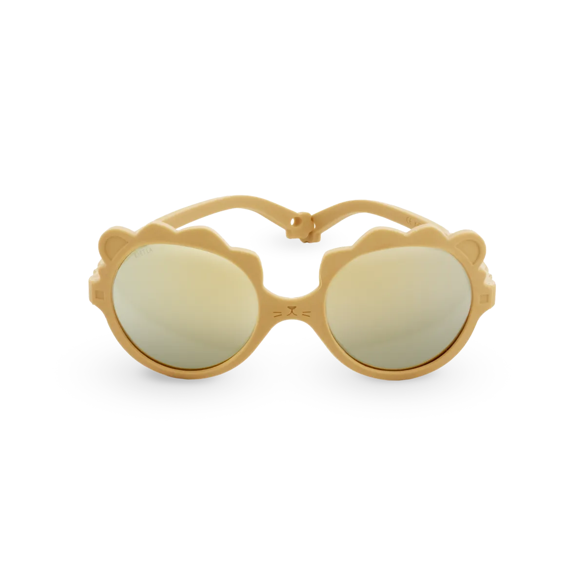 packshot lunettes de soleil bébé enfant lion miel