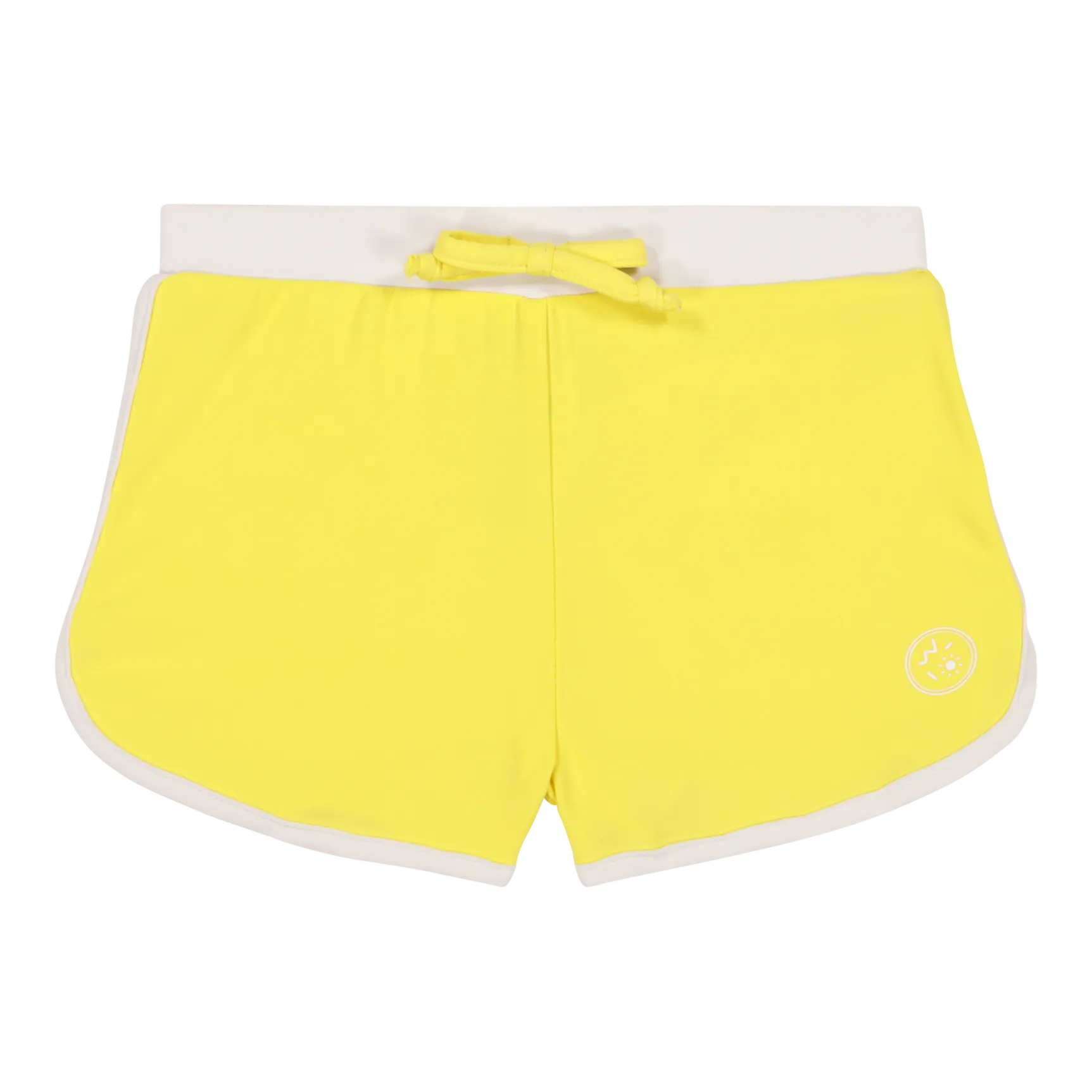 packshot maillot de bain bébé short screech jaune