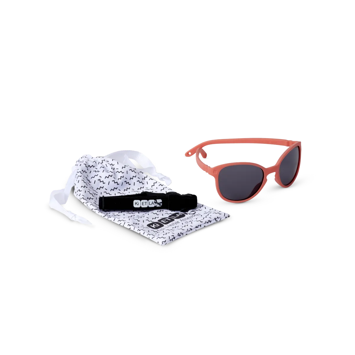 Packshot lunettes de soleil enfant bébé wazz pamplemousse