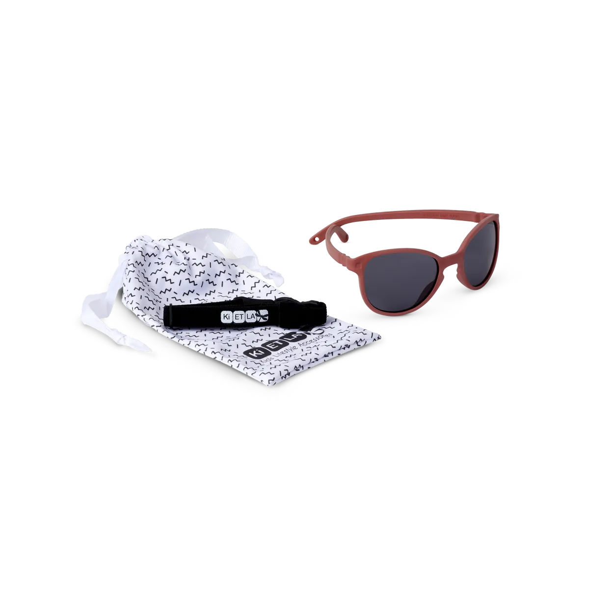 Packshot lunettes de soleil enfant bébé wazz terracotta