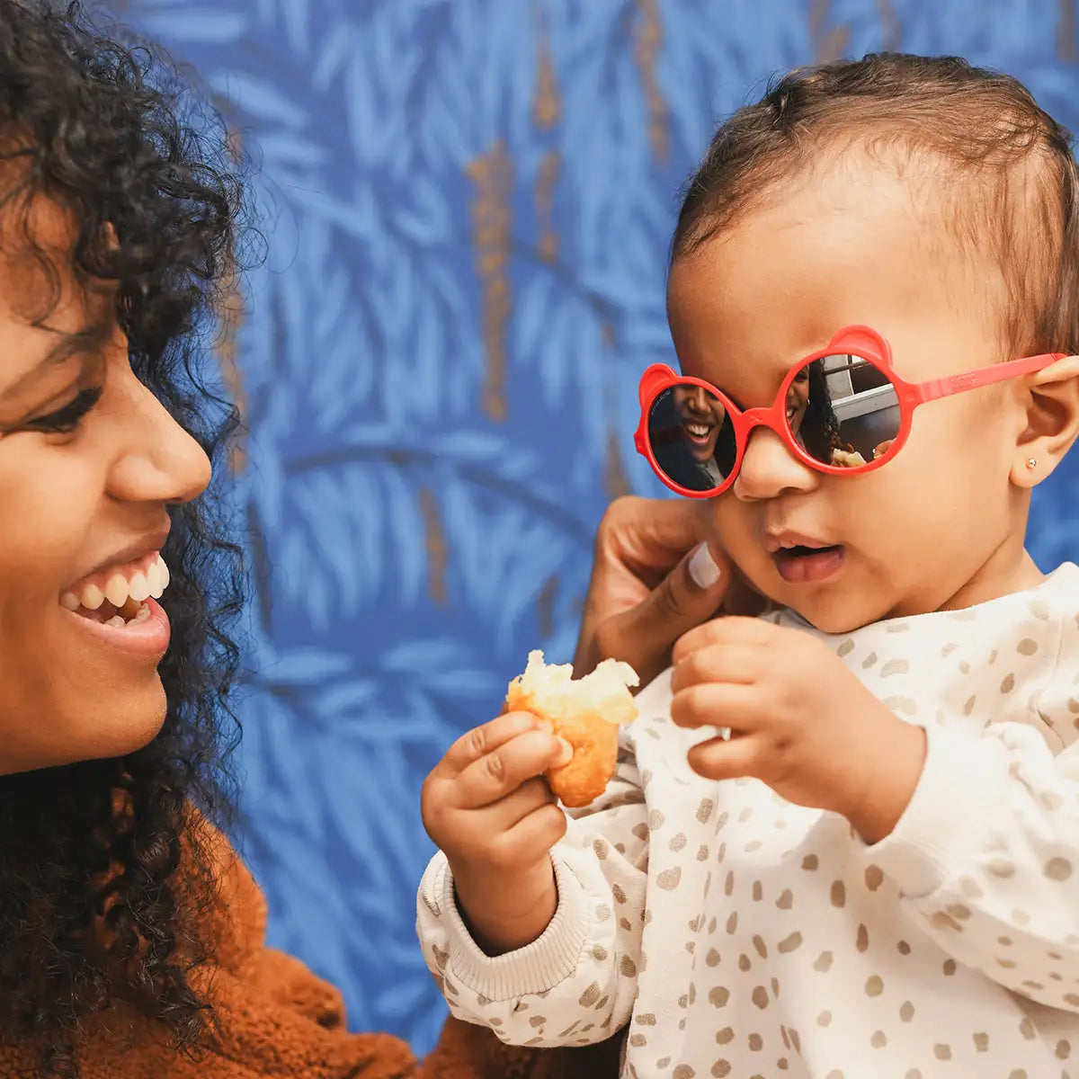 lunettes de soleil bébé enfant ourson rouge elysée