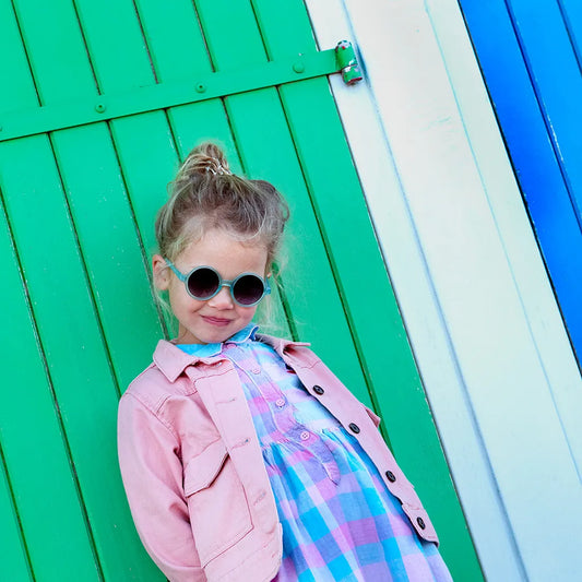 lunettes de soleil enfant bébé woam bleu ciel