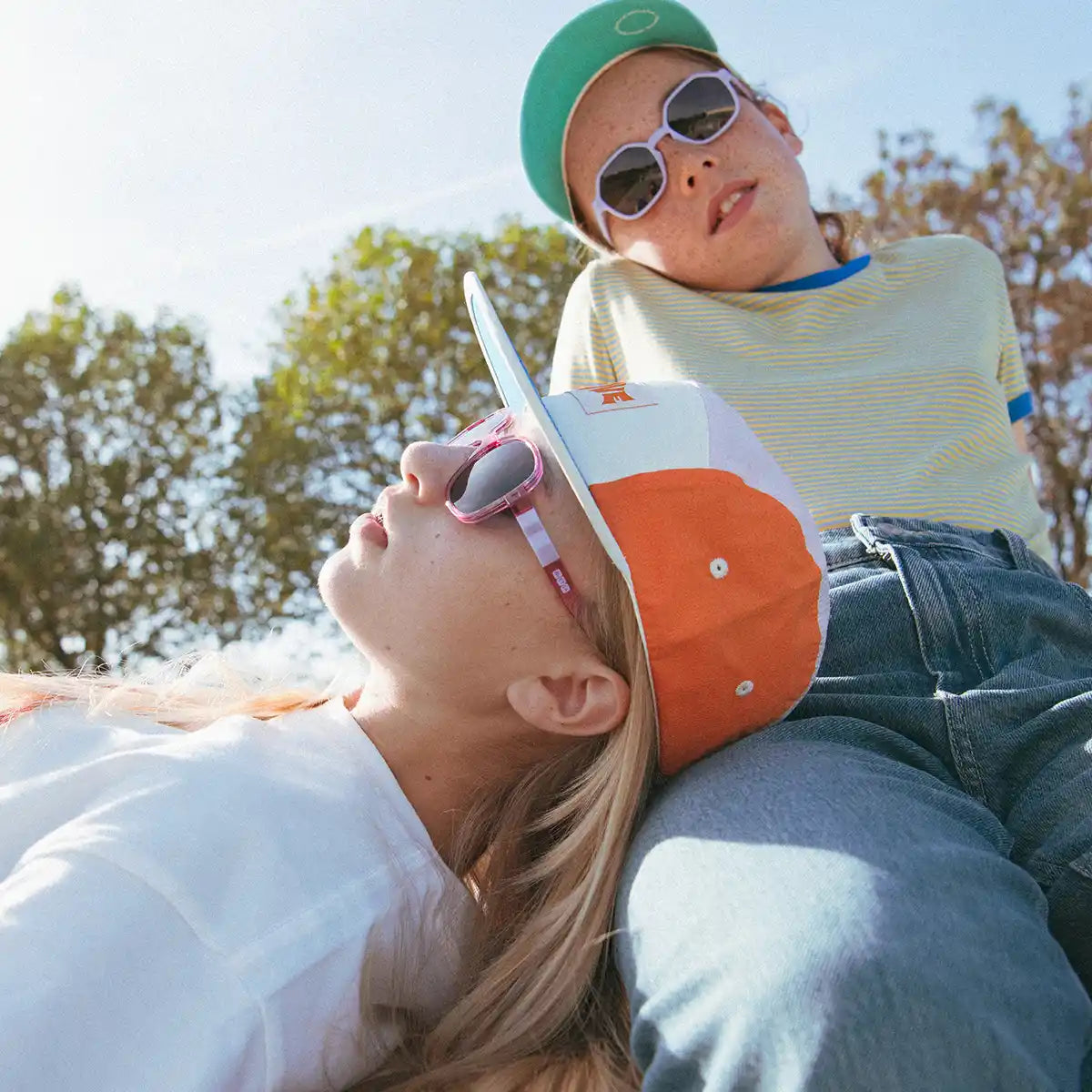 casquette enfant 5panel rose love