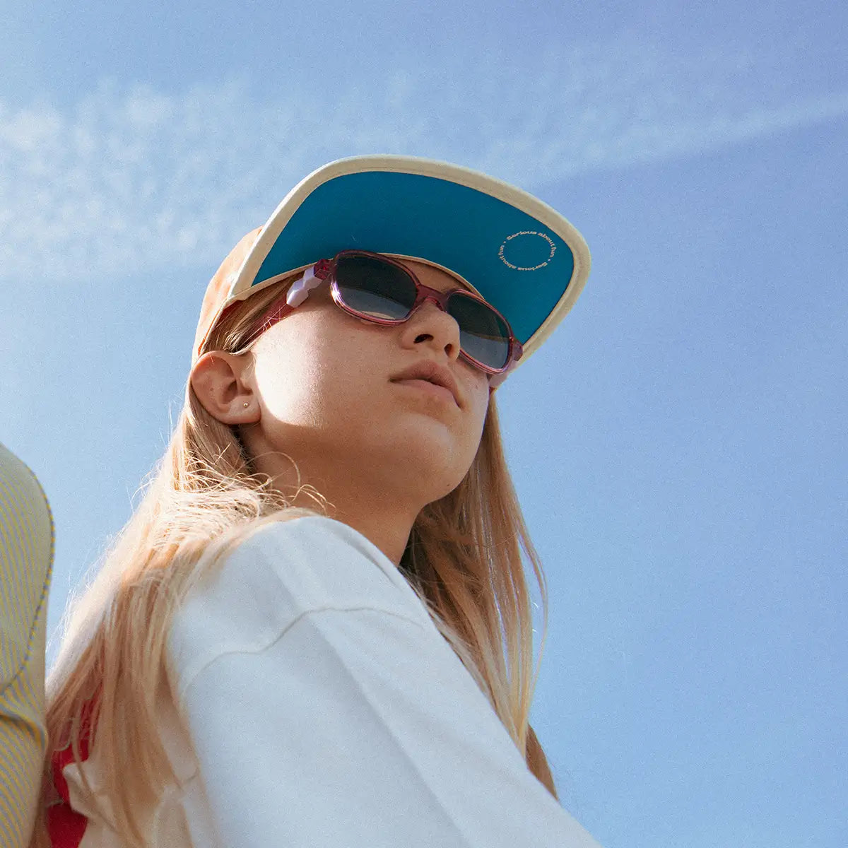 casquette enfant 5panel rose love