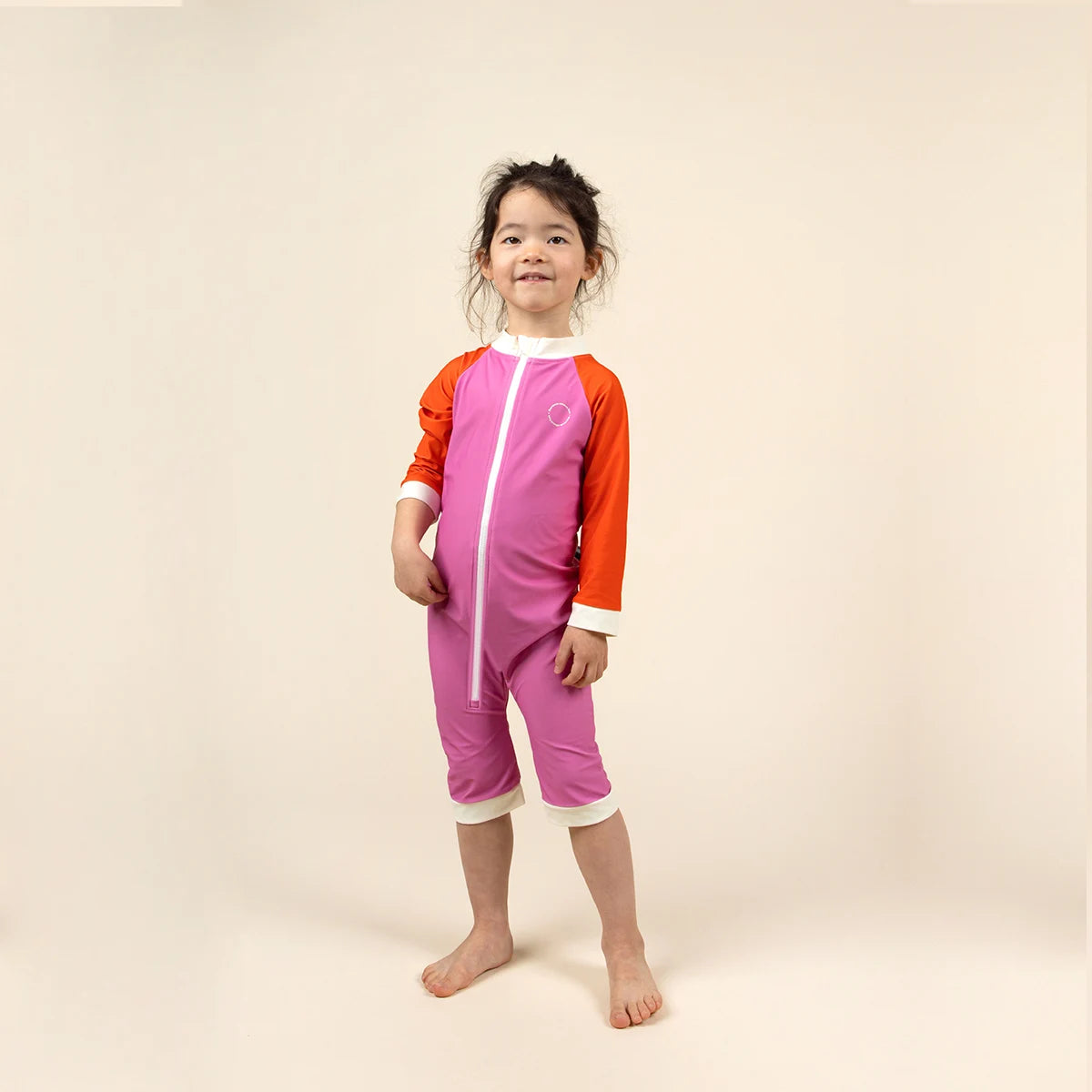 combishort anti uv bebe rose