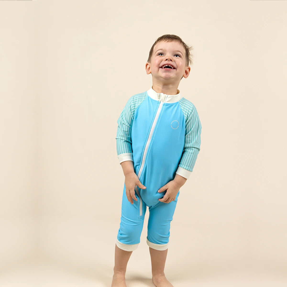 combishort anti uv bebe bleu