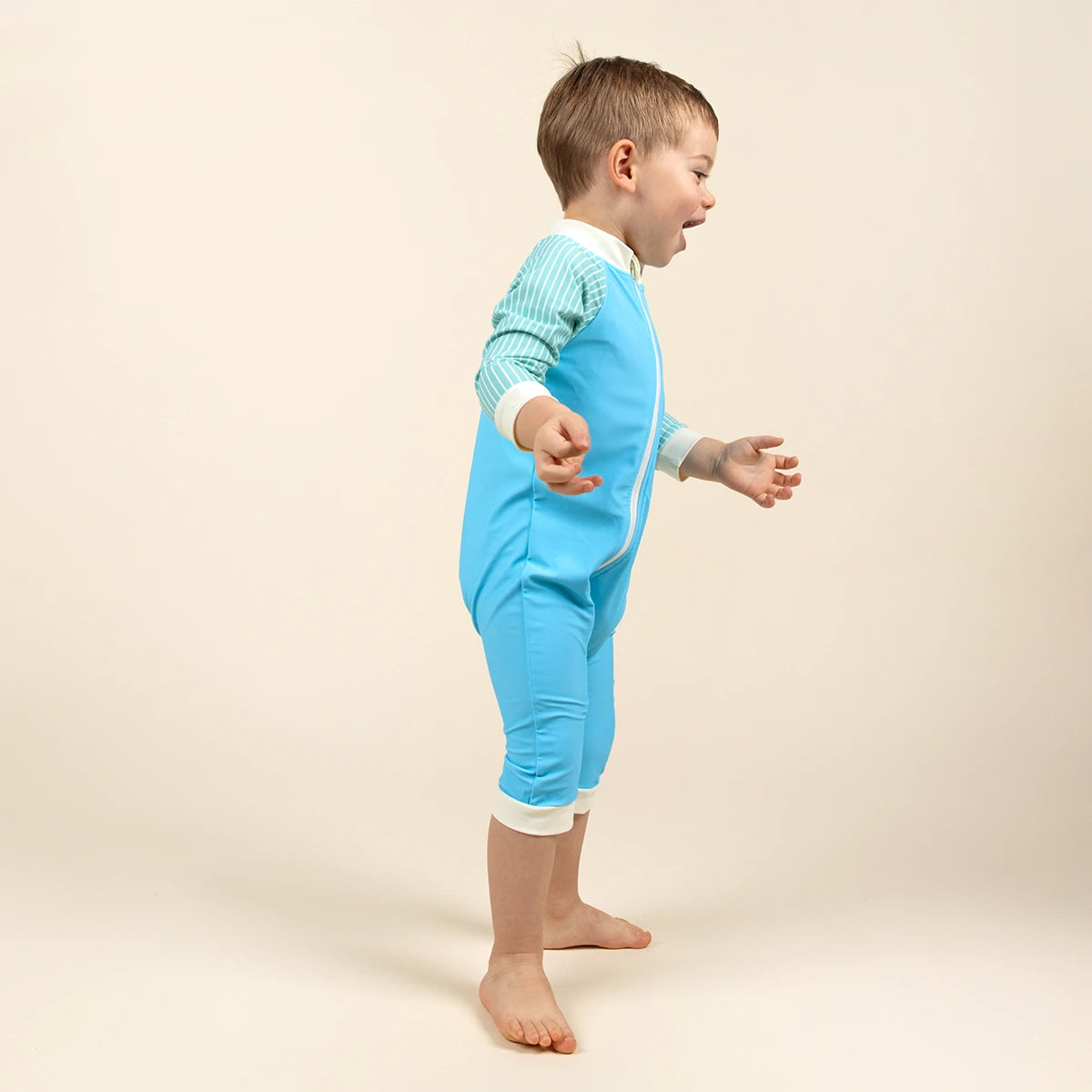 combishort anti uv bebe bleu