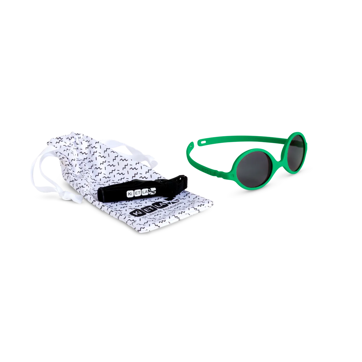 packshot lunettes de soleil bébé diabola pelouse