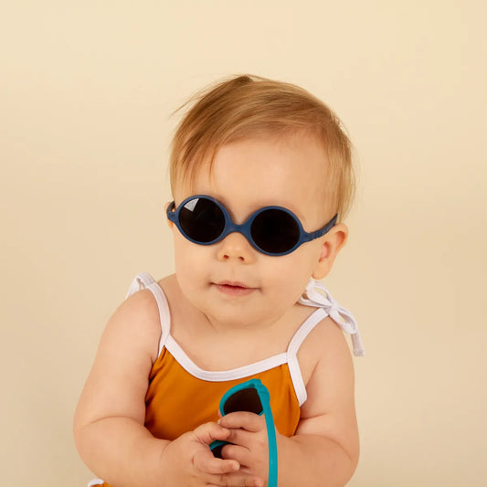 lunettes de soleil bébé diabola bleu denim