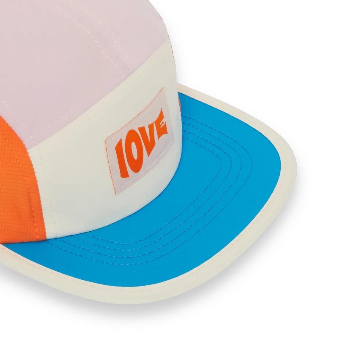 packshot casquette enfant 5panel rose love