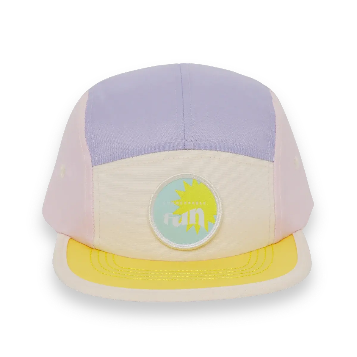packshot casquette enfant 5panel violet personnalisable