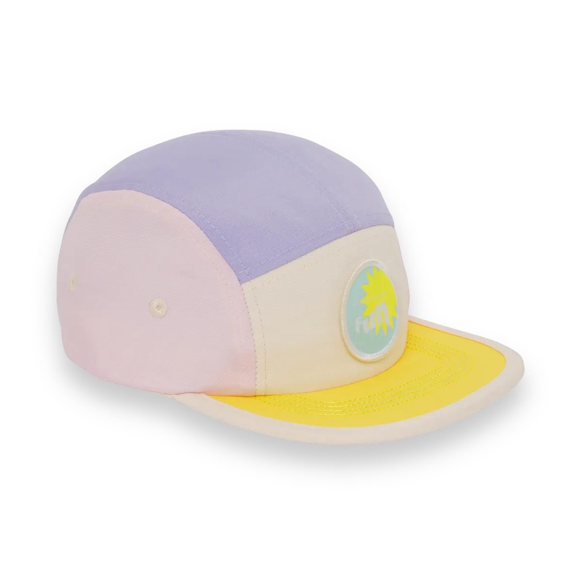 packshot casquette enfant 5panel violet personnalisable