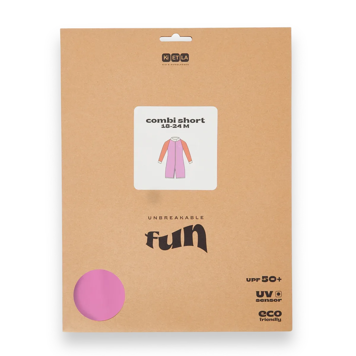 packshot combishort anti uv bebe rose