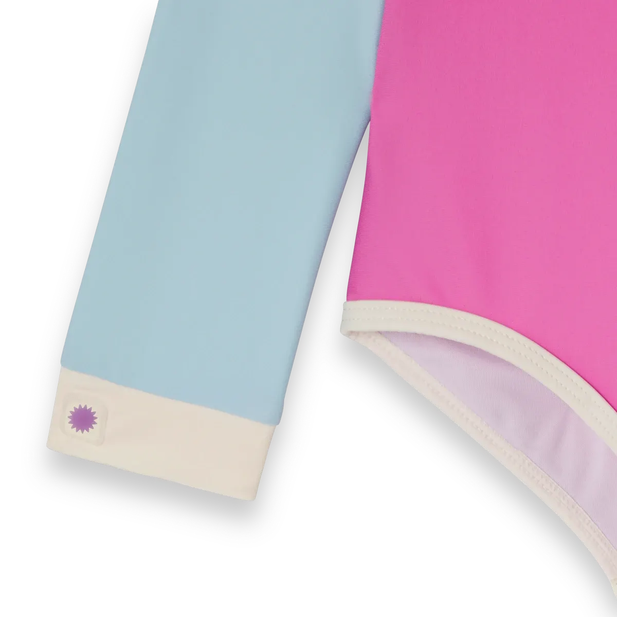 packshot maillot une piece fille rose bleu