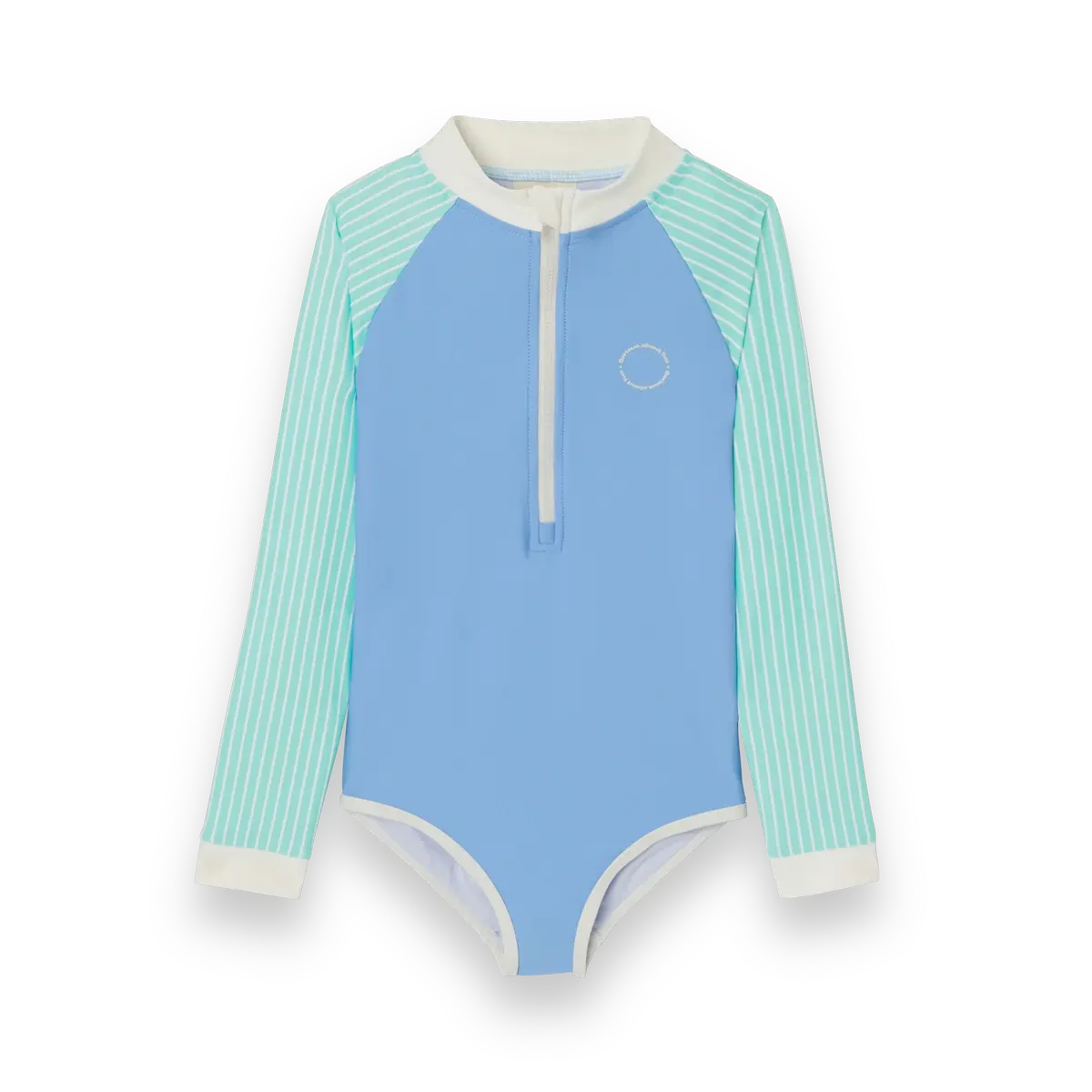 packshot maillot une piece fille bleu