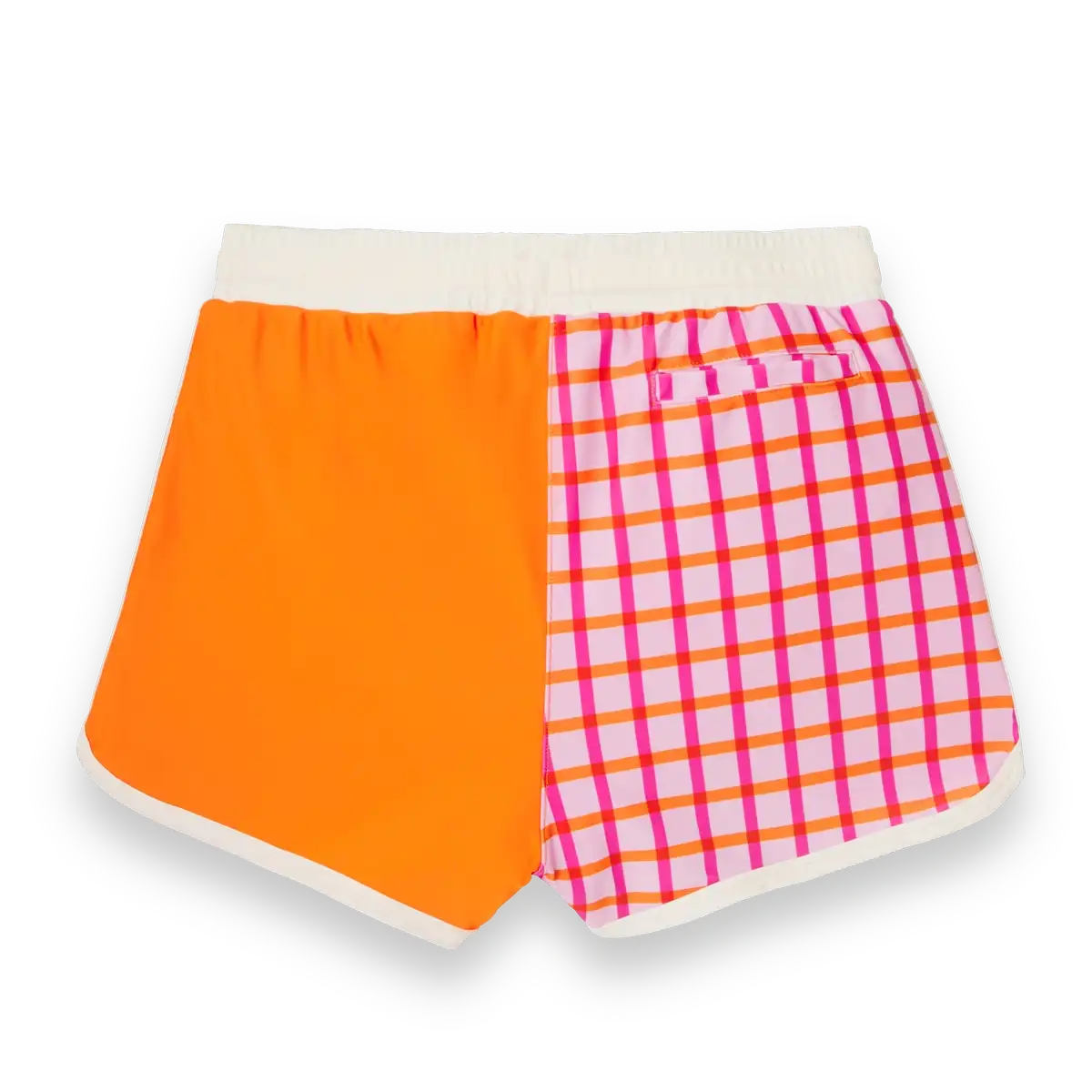 packshot short de bain anti-uv enfant tartan